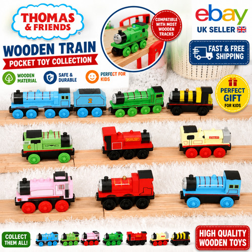 Wooden train toy thomas - wooden,