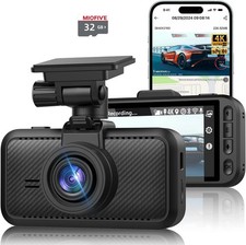 Miofive S1 Pro Car Camera 4K 5G WiFi & Bluetooth GPS Dash Cam 32GB Micro SD NEW