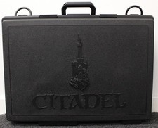 Large GAMES WORKSHOP Black Plastic Figure CARRY CASE 60cm x 43cm x 14cm GW 33237