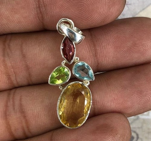 Handmade citrine garnet - citrine,