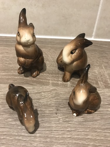 Beswick rabbit family - rabbit, family,