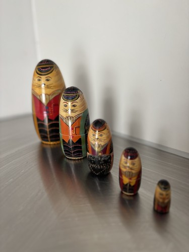Vintage hand painted - hand-painted, wooden
