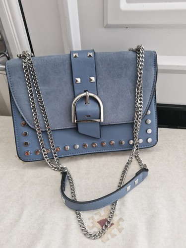 Topshop blue suede leather - suede, &