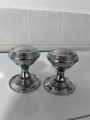 Door knob polished - door, chrome