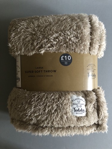Dunelm teddy throw - dunelm,