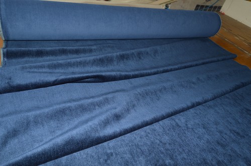 Upholstery fabric navy blue - fabric,