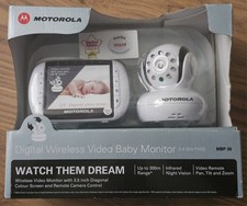Motorola MBP36 VIDEO BABY MONITOR 3.5" LCD Screen REMOTE PAN/TILT/ZOOM Camera.