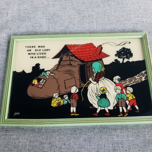 Vtg reverse painted - vtg, picture