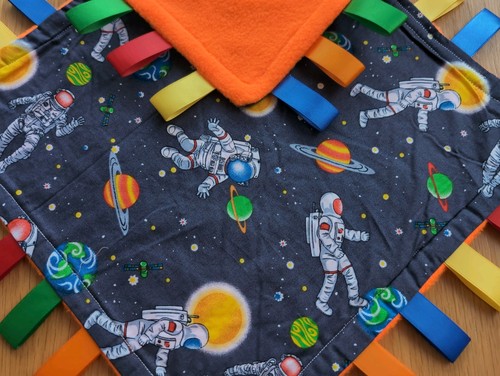 Space theme taggy blanket - theme,