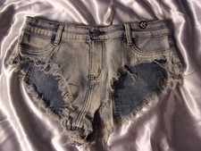 Waist Hot Pants Mini Jeans