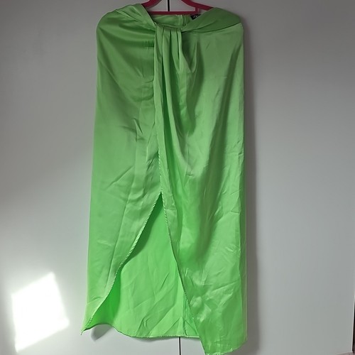 Zara women green satin - women's,