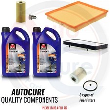 VAUXHALL VIVARO 2.5 CDTI MK1 DIESEL FULL SERVICE KIT 10 LITRES ENGINE OIL