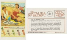 Postcard Advertising Art Spangles 1956 Beach Camera Holiday Sweets - Nostalgia