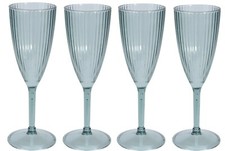 4 Plastic Champagne Flutes