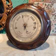 Vintage Large Oak barometer