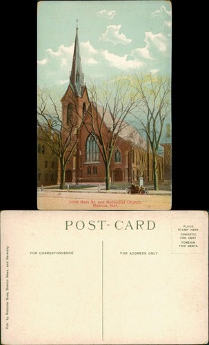 Postcard nashua main - nashua, street