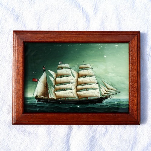 Antique miniature clipper ship - miniature,