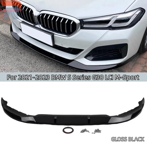 Gloss black front bumper - black,
