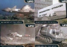 UFO TV Series GERRY ANDERSON ~ CARDS INC Promo Cards P1, P2, P3 & P4