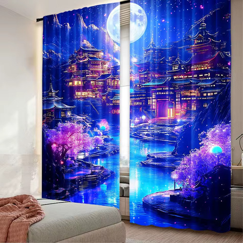 Window curtains polyester - curtains,