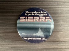 FORD SIERRA Vintage Badge Pin Advertising Car Man and Machine in Perfect Harmony