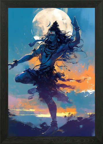 Shiva dancing framed wall - shiva,