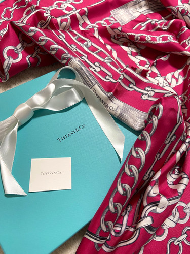 Tiffany silk scarf 34in - tiffany,