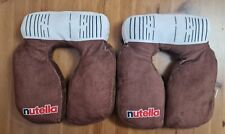 2 × Nutella neck pillow airplane car train travel sleep support roll bed cushion