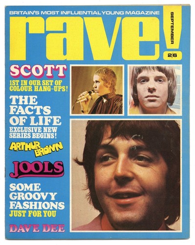 Rave magazine september 1968 - september,