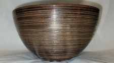 Brown Pottery Bowl Textured