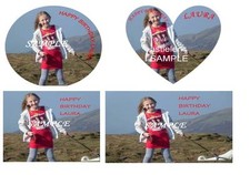 Personalised Photo/Design Cake Topper - Multiple Sizes Up To 11 Inches.