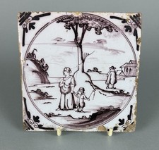 Delft 18thC Tile Painted In
