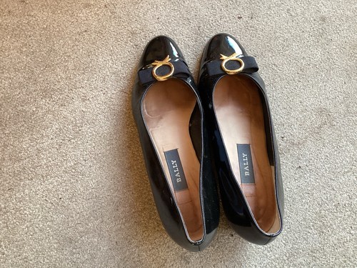 Bally black patent leather - bally,