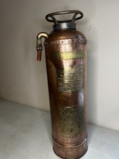 Antique Vintage O.J. Childs Co Copper Brass Fire Extinguisher 