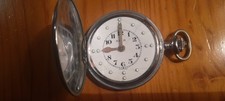 Braille pocket watch.  RNIB marked, Swiss movement, working