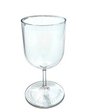 30x Plastic Tulip Wine Glass