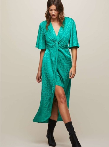 Miss selfridge green satin - green,