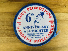 ORIGINAL MORECAMBE SOUL PROMOTIONS 6th ANNIVERSARY NORTHERN SOUL PATCH