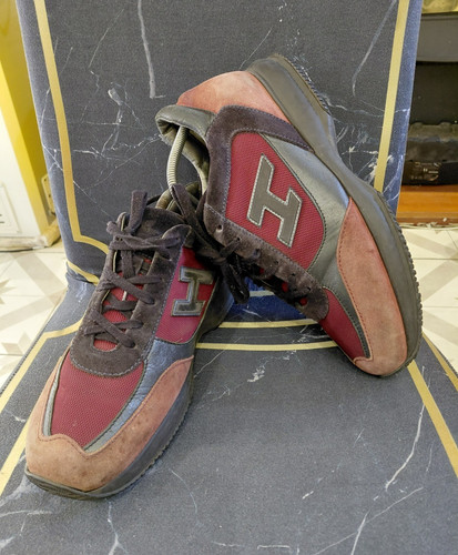 Hogan mens burgundy - hogan, burgundy/brown/grey