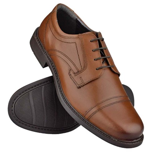 Mens leather brogue - brogue, smart