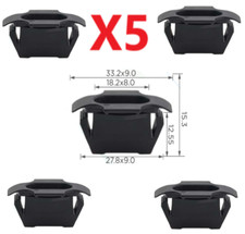 5x Front Grille Clips