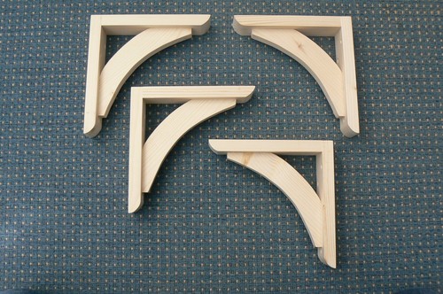 Wooden shelf brackets 4 - brackets,