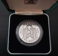 GUERNSEY SILVER 2 POUNDS PROOF