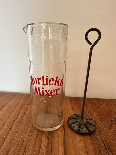 Vintage horlicks mixer glass - horlicks,