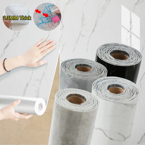 Thick marble wallpaper kitchen - thick,