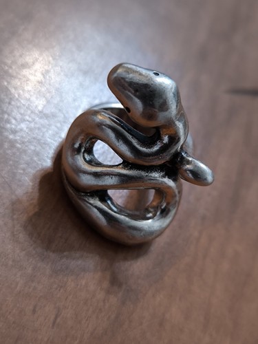 Uno snake ring silver - de,