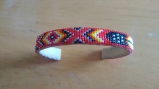 Native American Bead Beaded Bracelet Medium to Large Size
