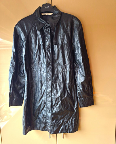 Zara black faux leather - zara, long