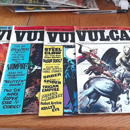 Vulcan comics 1975 - 4, ipc.