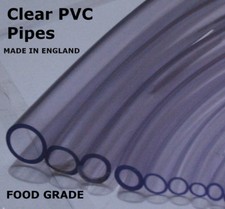 8mm 5/16" 1 MTR CLEAR PVC FLEXIBLE AQUARIUM AIR WATER HOSE PIPE POND TUBING TUBE